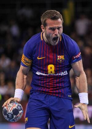 Spain: FC Barcelona Barca and Montpellier HB Match played on 31st of March at Palau Blaugrana (Barcelona) between FC Barcelona and Montpellier HB EDITORIAL USE ONLY. Barcelona Barcelona Spain Palau blaugrana  UkkoxImagesx xPacificxPress