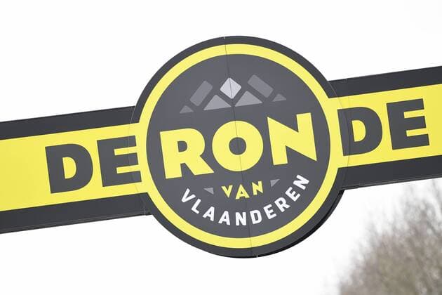 Illustration picture shows the logo during the 102nd edition of the Ronde van Vlaanderen - Tour des Flandres - Tour of Flanders one day cycling race, 264,7km from Antwerp to Oudenaarde, Sunday 01 April 2018. YORICKxJANSENS  x05322028x
