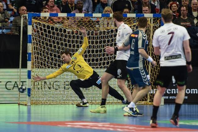 Handball Men EHF Cup Season 2017 18 Group B Foxes Berlin Lugi HF TW Petr Stochl No 71 Füchse Berlin 01 04 18 Copyright: xMichaelxHundtx xMatthiasxKochx