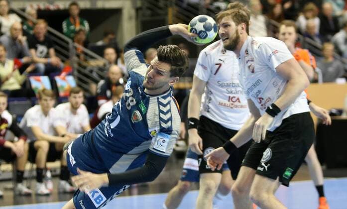 01 04 18 Handball EHF Cup Group B 12 Matchday Füchse Berlin Lugi Lund Picture Erik Schmidt Handball EHF Cup Füchse Berlin Lugi Lund