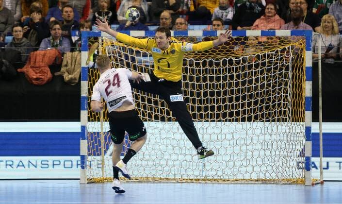 01 04 18 Handball EHF Cup Group B 12 Matchday Füchse Berlin Lugi Lund Picture Petr Stochl Handball EHF Cup Füchse Berlin Lugi Lund