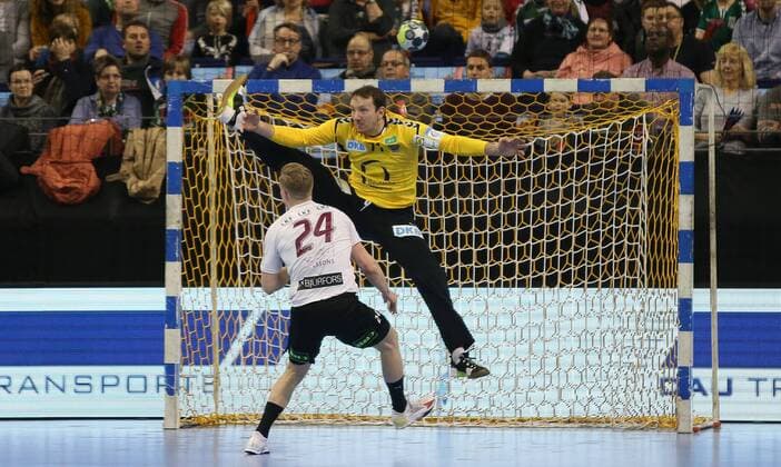 01 04 18 Handball EHF Cup Group B 12 Matchday Füchse Berlin Lugi Lund Picture Petr Stochl Handball EHF Cup Füchse Berlin Lugi Lund