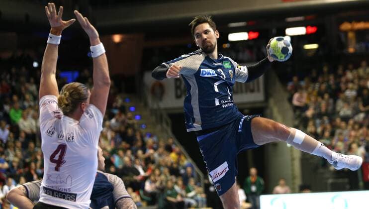 01 04 18 Handball EHF Cup Group B 12 Matchday Füchse Berlin Lugi Lund Picture Fabian Wiede Handball EHF Cup Füchse Berlin Lugi Lund