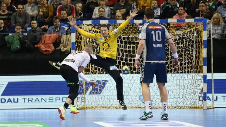 01 04 18 Handball EHF Cup Group B 12 Matchday Füchse Berlin Lugi Lund Picture Petr Stochl Handball EHF Cup Füchse Berlin Lugi Lund