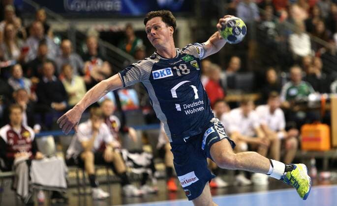 01 04 18 Handball EHF Cup Group B 12 Matchday Füchse Berlin Lugi Lund Picture Hans Lindberg Handball EHF Cup Füchse Berlin Lugi Lund