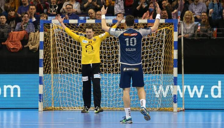 01 04 18 Handball EHF Cup Group B 12 Matchday Füchse Berlin Lugi Lund Picture Petr Stochl Handball EHF Cup Füchse Berlin Lugi Lund