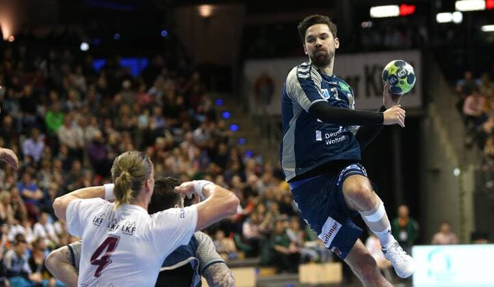 01 04 18 Handball EHF Cup Group B 12 Matchday Füchse Berlin Lugi Lund Picture Fabian Wiede Handball EHF Cup Füchse Berlin Lugi Lund