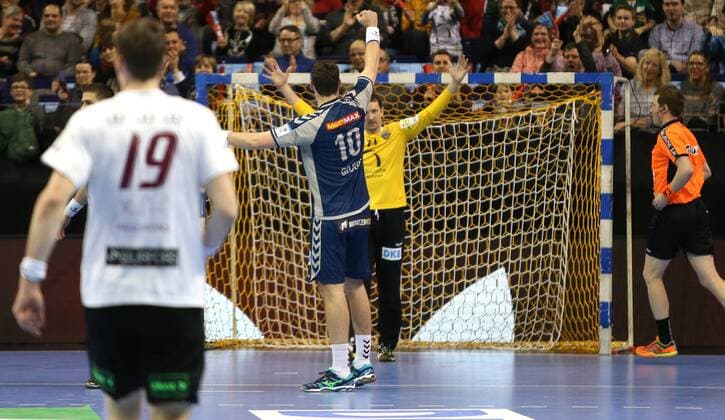 01 04 18 Handball EHF Cup Group B 12 Matchday Füchse Berlin Lugi Lund Picture Petr Stochl Handball EHF Cup Füchse Berlin Lugi Lund