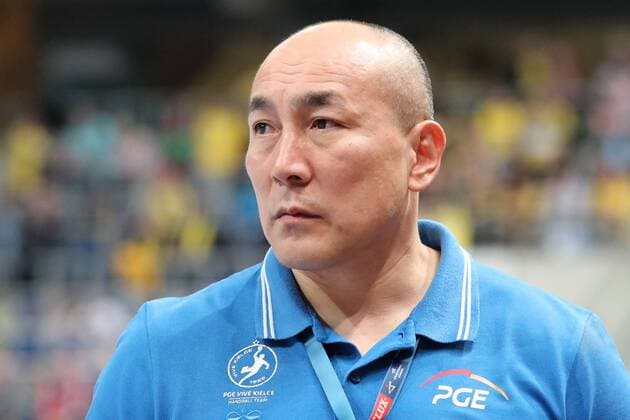 Talant Dujshebaev Head Coach KS Kielce Individual Action Action Portrait Portrait Handball Champions League Rhein Neckar Löwen PGE Vive Kielce xozx