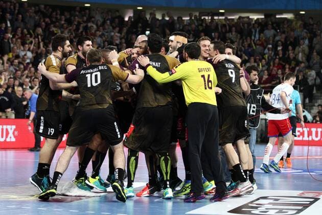 Nantes HANDBALL : VELUX EHF Champions League - 18eme de finale retour - HBC Nantes vs HC Meshkov Brest - 01 04 2018 KevinDomas Panoramic 