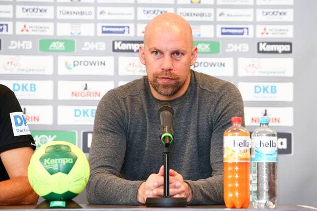 DHB Press Conference Handball Leipzig 03 04 2018 Lindner Hotel Press Conference DHB Men National team before the international match against Serbia In the picture Sports Director Axel Kromer