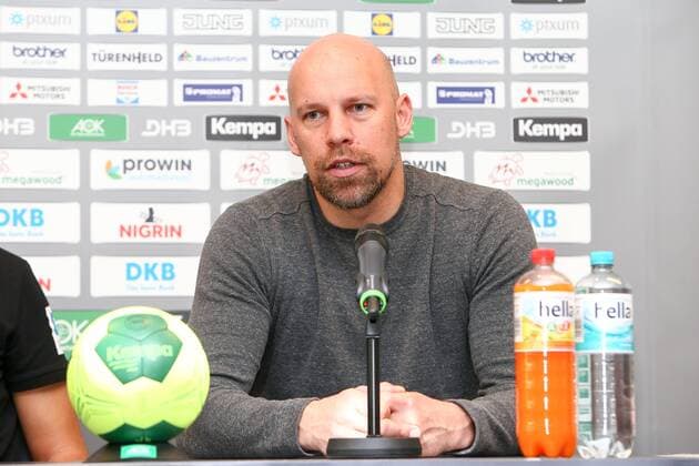 DHB Press Conference Handball Leipzig 03 04 2018 Lindner Hotel Press Conference DHB Men National team before the international match against Serbia In the picture Sports Director Axel Kromer