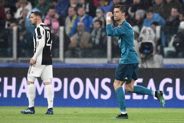 Mg Torino 03 04 2018 - Champions League Juventus-Real Madrid foto Matteo Gribaudi Image nella foto: esultanza gol Cristiano Ronaldo 