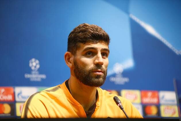 Fußball, CL, AS Rom Pressekonferenz Conferenza Stampa Federico Fazio Barcellona 03 04 2018 Champions League Foto Gino Mancini Insidefoto Cell: 3342966346 3401257327