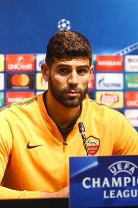 Fußball, CL, AS Rom Pressekonferenz Conferenza Stampa Federico Fazio Barcellona 03 04 2018 Champions League Foto Gino Mancini Insidefoto Cell: 3342966346 3401257327