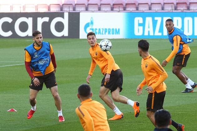 SCHICK Allenamento AS Roma Barcellona 03 04 2018 Champions League Foto Gino Mancini Insidefoto Cell: 3342966346 3401257327