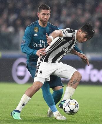 Mg Torino 03 04 2018 - Champions League Juventus-Real Madrid foto Matteo Gribaudi Image nella foto: Paulo Dybala-Sergio Ramos 