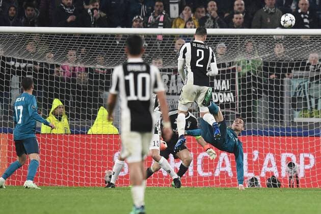Mg Torino 03 04 2018 - Champions League Juventus-Real Madrid foto Matteo Gribaudi Image nella foto: gol Cristiano Ronaldo 