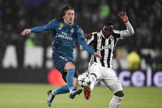 Db Torino 03 04 2018 - Champions League Juventus-Real Madrid foto Daniele Buffa Image nella foto: Luka Modric-Kwadwo Asamoah 