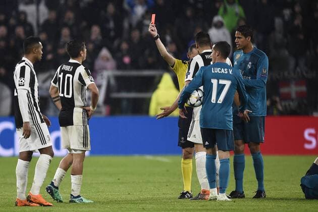 Bilder des Tages - SPORT Db Torino 03 04 2018 - Champions League Juventus-Real Madrid foto Daniele Buffa Image nella foto: espulsione Paulo Dybala 