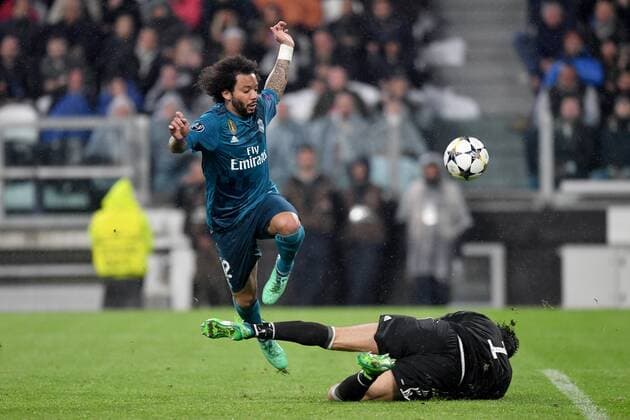 Marcelo Real, Gianluigi Buffon Juve Torino 03-04-2018 Stadium Champions League 2017 2018 Round of 8 Juventus - Real Madrid Foto Andrea Staccioli Insidefoto andreaxstaccioli