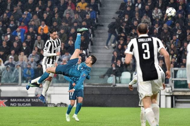 Themen der Woche - SPORT Bilder des Tages - SPORT il secondo gol di Cristiano Ronaldo Real. Goal celebration. Torino 03-04-2018 Stadium Champions League 2017 2018 Round of 8 Juventus - Real Madrid Foto Andrea Staccioli Insidefoto andreaxstaccioli