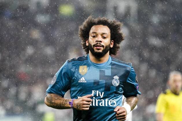April 3, 2018 - Turin, Italy - Real Madrid defender Marcelo (12) during the Uefa Champions League Round of 16 football match JUVENTUS - REAL MADRID on 03 04 2018 at the Allianz Stadium in Turin, Italy. Juventus v Real Madrid - UEFA Champions League Quarter Final Leg One  - ZUMAn230 20180403_zaa_n230_425 Copyright: xMatteoxBottanellix