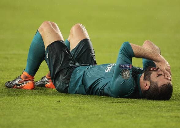 April 3, 2018 - Turin, Italy - Dani Carvajal during the UEFA Champions League quarter-final first leg football match between Juventus and Real Madrid at the Allianz Stadium in Turin on April 3, 2018. Juventus v Real Madrid - UEFA Champions League Quarter Final Leg One  - ZUMAn230 20180403_zaa_n230_473 Copyright: xLorisxRosellix