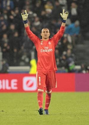 April 3, 2018 - Turin, Italy - Keylor Navas during the UEFA Champions League quarter-final first leg football match between Juventus and Real Madrid at the Allianz Stadium in Turin on April 3, 2018. Juventus v Real Madrid - UEFA Champions League Quarter Final Leg One  - ZUMAn230 20180403_zaa_n230_494 Copyright: xLorisxRosellix