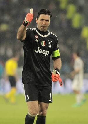 April 3, 2018 - Turin, Italy - Gianluigi Buffon during the UEFA Champions League quarter-final first leg football match between Juventus and Real Madrid at the Allianz Stadium in Turin on April 3, 2018. Juventus v Real Madrid - UEFA Champions League Quarter Final Leg One  - ZUMAn230 20180403_zaa_n230_464 Copyright: xLorisxRosellix
