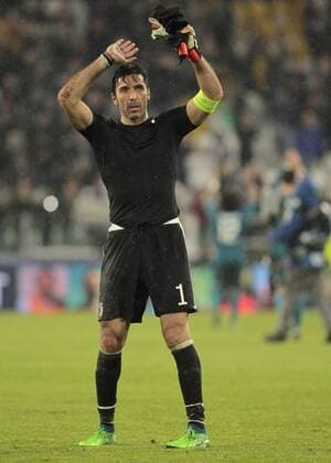 April 3, 2018 - Turin, Italy - Gianluigi Buffon during the UEFA Champions League quarter-final first leg football match between Juventus and Real Madrid at the Allianz Stadium in Turin on April 3, 2018. Juventus v Real Madrid - UEFA Champions League Quarter Final Leg One  - ZUMAn230 20180403_zaa_n230_504 Copyright: xLorisxRosellix