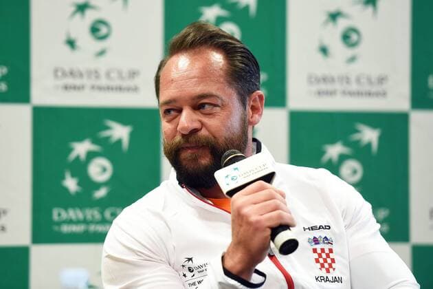 Croatian Davis Cup Representative Zeljko Krajan at a press conference PK Pressekonferenz 04.04.2018., Croatia, Varazdin - Croatian Davis Cup Representative Zeljko Krajan at a press conference.  VjeranxZganecxRogulja PIXSELL