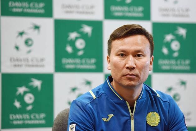 Dias Doskarayev at a press conference PK Pressekonferenz 04.04.2018., Croatia, Varazdin - The Kazahstan Davis Cup team s representative Dias Doskarayev at a press conference.  VjeranxZganecxRogulja PIXSELL