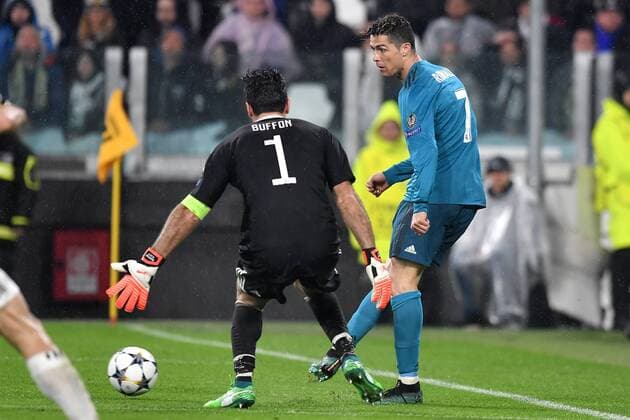 Cristiano Ronaldo Real Madrid, Gianluigi Buffon Juventus Torino 03-04-2018 Stadium Champions League 2017 2018 Round of 8 Juventus - Real Madrid Foto Andrea Staccioli Insidefoto andreaxstaccioli