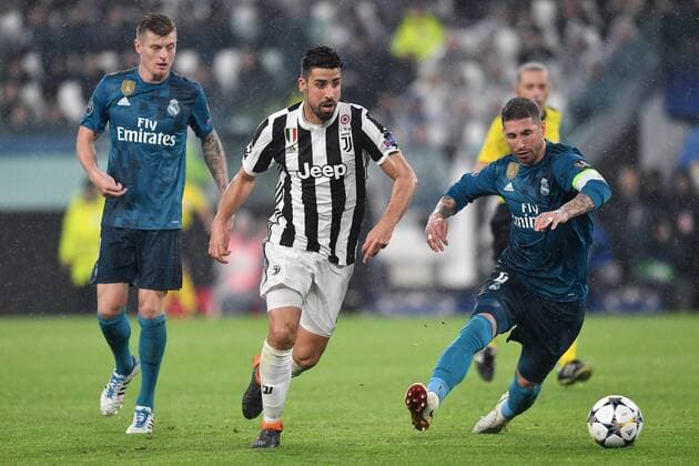 Sami Khedira Juventus, Sergio Ramos Real Torino 03-04-2018 Stadium Champions League 2017 2018 Round of 8 Juventus - Real Madrid Foto Andrea Staccioli Insidefoto andreaxstaccioli