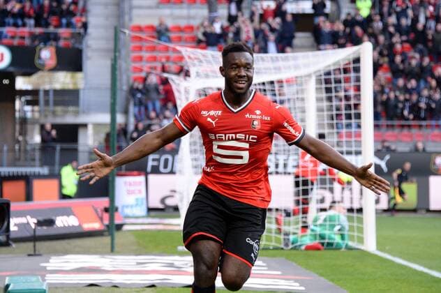 Fußball, Stade Rennes - AS Monaco 05 JORIS GNAGNON (REN) - JOIE FOOTBALL : Rennes vs Monaco - Ligue 1 Conforama - 04 04 2018 FEP Panoramic 