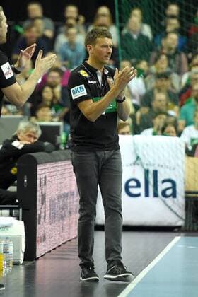 Handball Men International in Leipzig Season 2017 18 Germany Serbia Head Coach Christian Prokop Germany 04 04 18 Copyright: xMichaelxHundtx xMatthiasxKochx