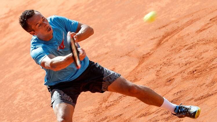 Player of the German Davis Cup team Philipp Kohlschreiber during a training session at the bullring of Valencia, Spain. Germany will face Spain for the quarter-finals qualification between the 06 and 08 April. Training session of the German Davis Cup team !ACHTUNG: NUR REDAKTIONELLE NUTZUNG!  Copyright: xManuelxBruquex VLC03 20180404-636584683257252745