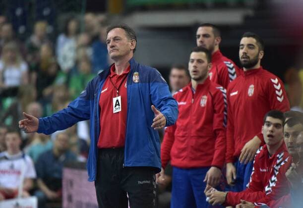 Serbia coach Ljubomir Obradovic at game Germany GER vs Serbia SRB Handball Laenderspiel EHF Testspiel 04 04 2018 Leipzig Copyright: xEIBNER ChristianxModlax EP_CMA