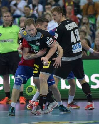 Steffen Weinhold GER 17 at game Germany GER vs Serbia SRB Handball Laenderspiel EHF Testspiel 04 04 2018 Leipzig Copyright: xEIBNER ChristianxModlax EP_CMA