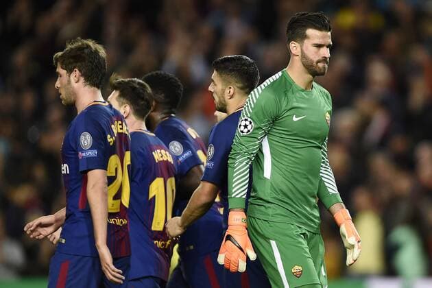 Allison Becker Barcellona 04 04 2018 Stadio Camp Nou Barcellona - Roma Champions League 2017 2018 Foto Image Insidefoto GinoxMancini