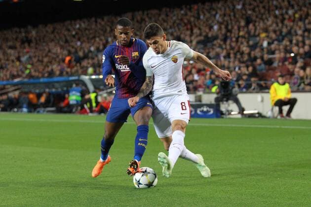 DANIELE PEROTTI Barcellona 04 04 2018 Stadio Camp Nou Barcellona - Roma Champions League 2017 2018 Foto Gino Mancini Insidefoto GinoxMancini