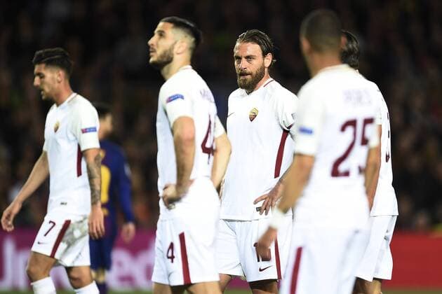 Delusione Daniele De Rossi dejection Barcellona 04 04 2018 Stadio Camp Nou Barcellona - Roma Champions League 2017 2018 Foto Image Insidefoto GinoxMancini