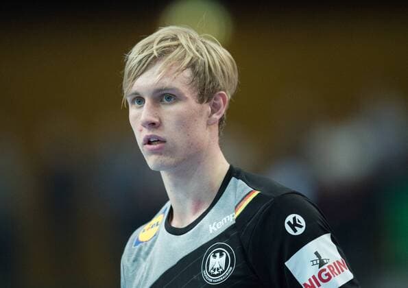 Marian Michalczik 22 GER Handball Laender match Germany Serbia in Leipzig Germany