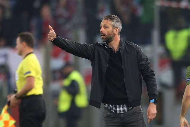 SOCCER - EL, Lazio vs RBS ROME,ITALY,05.APR.18 - SOCCER - UEFA Europa League, quarterfinal, SS Lazio vs Red Bull Salzburg. Image shows head coach Marco Rose (RBS). GEPAxpictures xMathiasxMandl
