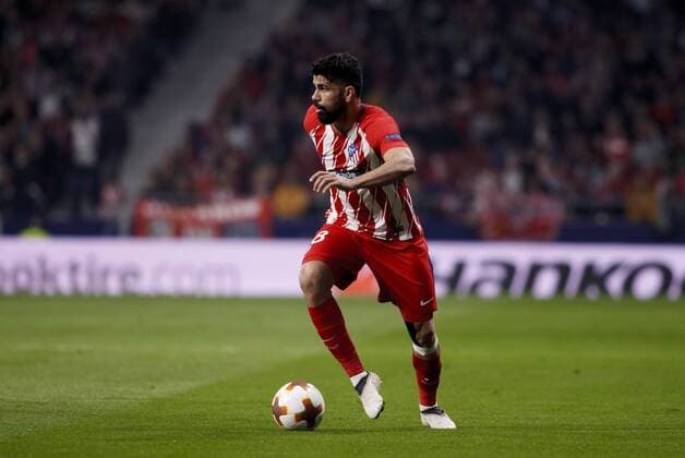 Diego Costa of Atletico de Madrid during the UEFA Europe League 2017 18 quarter finals, first leg match between Atletico de Madrid and Sporting Portugal, at Wanda Metropolitano Stadium in Madrid on April 5, 2018. (Photo by Guille Martinez Cordon Press)  xGuillexMartinezx xEuropaxLeaguex2017 18:xAtleticoxdexMadridxvsxSportingxPortugalx