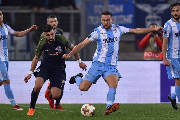 Stefan De Vrij Lazio Roma 05-04-2018 Stadio Olimpico Football Calcio Europa League 2017 2018 Lazio - Salzburg Lazio - Salisburgo Foto Andrea Staccioli Insidefoto andreaxstaccioli