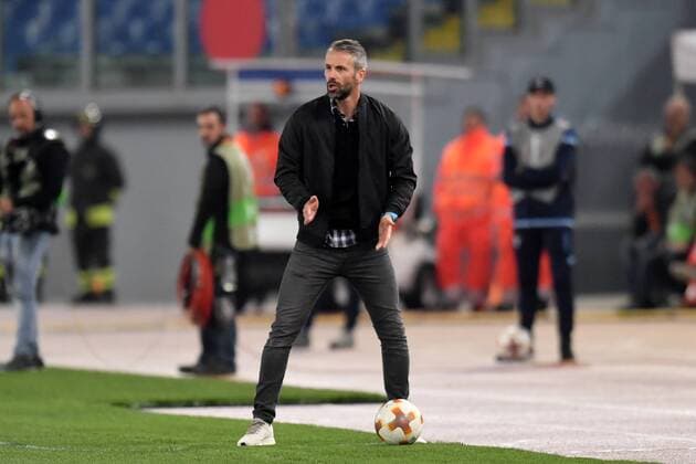 Marco Rose, Salzburg coach Roma 05-04-2018 Stadio Olimpico Football Calcio Europa League 2017 2018 Lazio - Salzburg Lazio - Salisburgo Foto Antonietta Baldassarre Insidefoto AntoxBalda