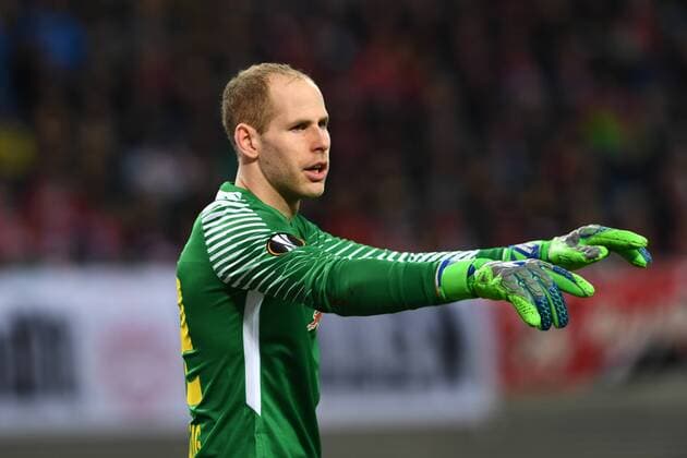 Football Mens Season 2017 2018 Europa League Quarter Finals First leg RB Leipzig Olympique Marseille TW Peter Gulacsi Nr 32 RB Leipzig 05 04 2018 Copyright: xMatthiasxKochx