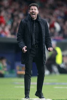 Atletico de Madrid s coach Diego Simeone during Europa League Quarter-finals, 1st leg. April 5,2018.  (2018040506)